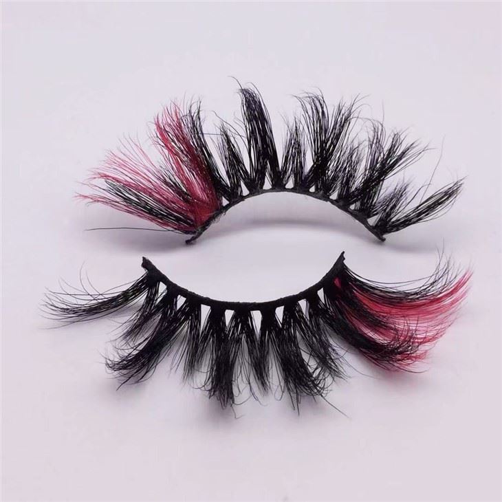 red mink false eyelash