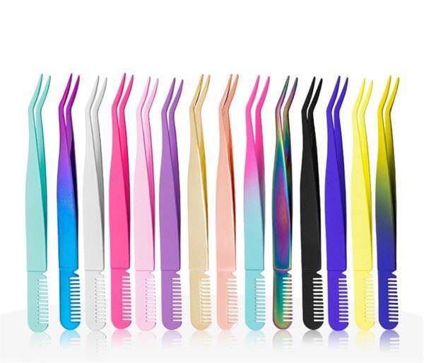 Colourful Comb Lash Tweezers