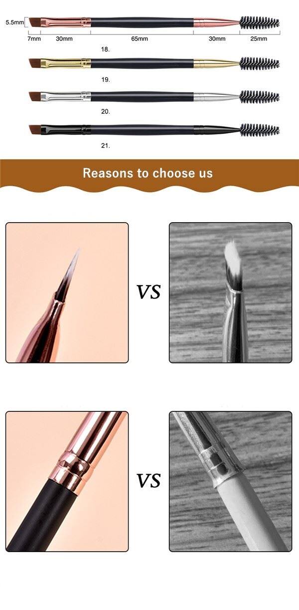 Eyebrown Brushes With 2 Heads