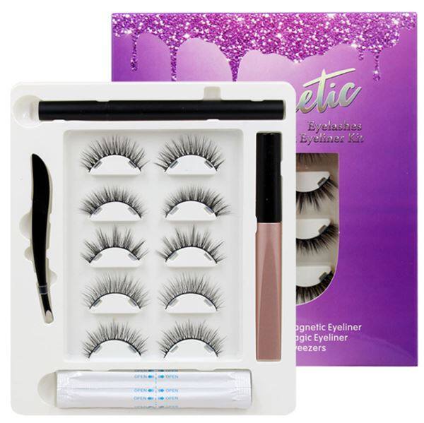 Invisible Magnetic Eyelashes And Eyeliner Kit