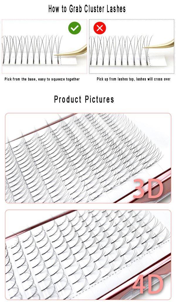 Long Base Cluster Lashes