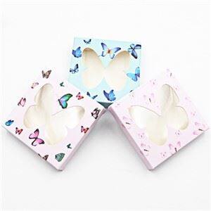 Caixas de papel borboleta com janela