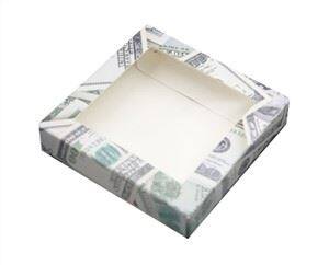 উইন্ডো সহ স্কুয়ার শেপ পেপারকার্ড বক্সগুলি