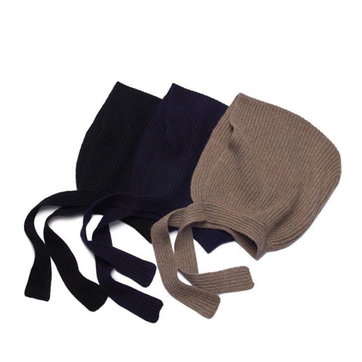 Angol borda kötött öv kasmír beanie kalap
