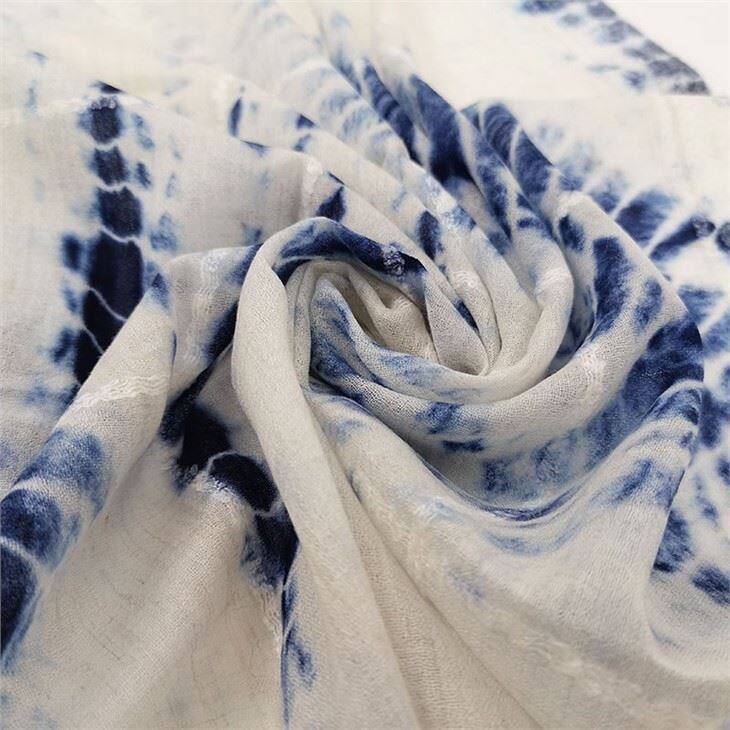 Tie dye cashmere scarf