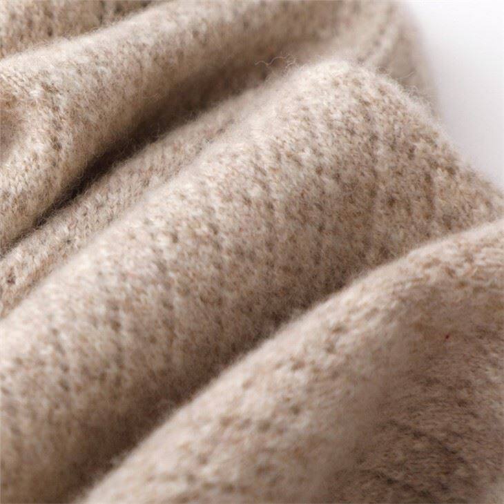 Long Sleeve Style Unisex Cashmere Knitted Scarf