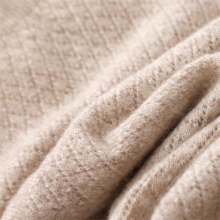 Long Sleeve Style Unisex Cashmere Knitted Scarf