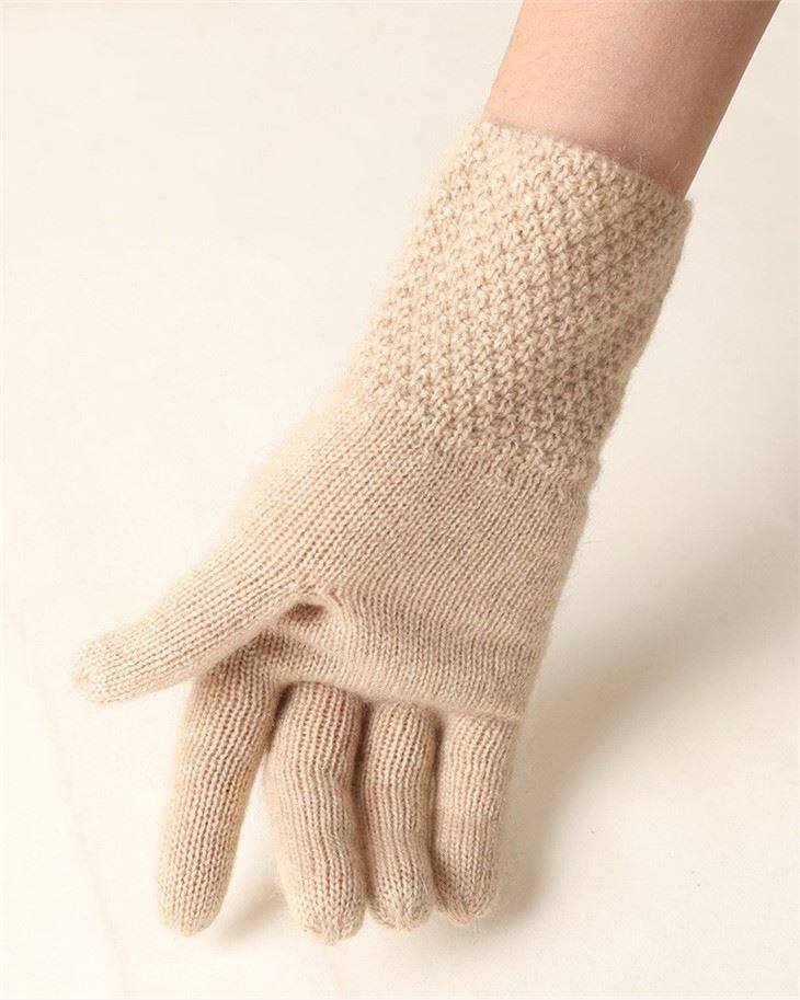 Natural Color Undyed Cashmere Gloves
