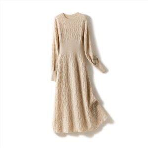 بانوی توخالی از بافتنی 100٪ کشمیر لباس