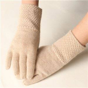 Düz Beş Parmak Kaşmir Eldiven
