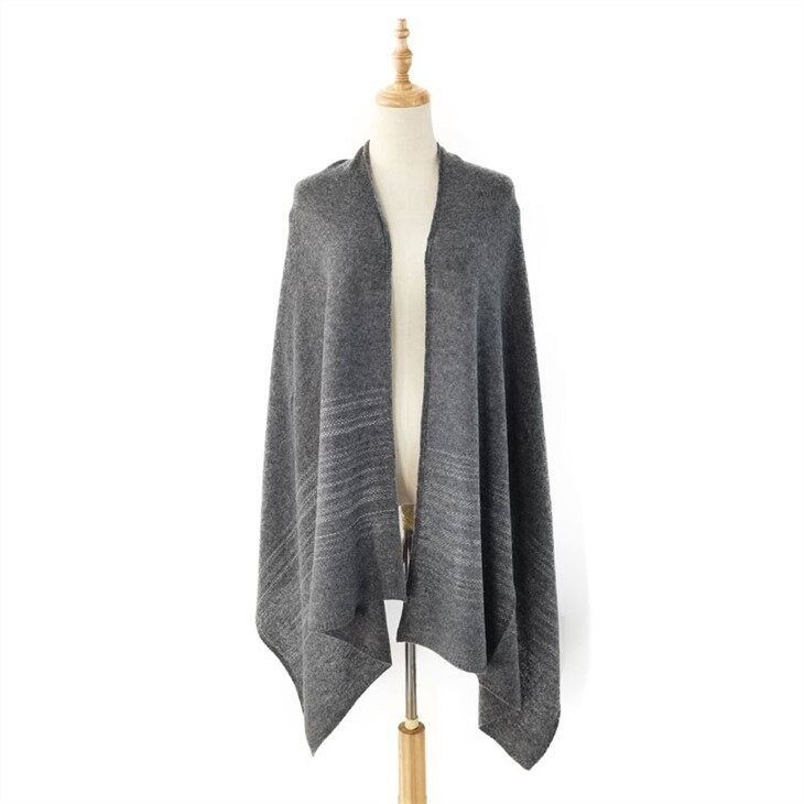 Unique Design Women Sequins Sequin Decoration Knitted Cashmere Scarf