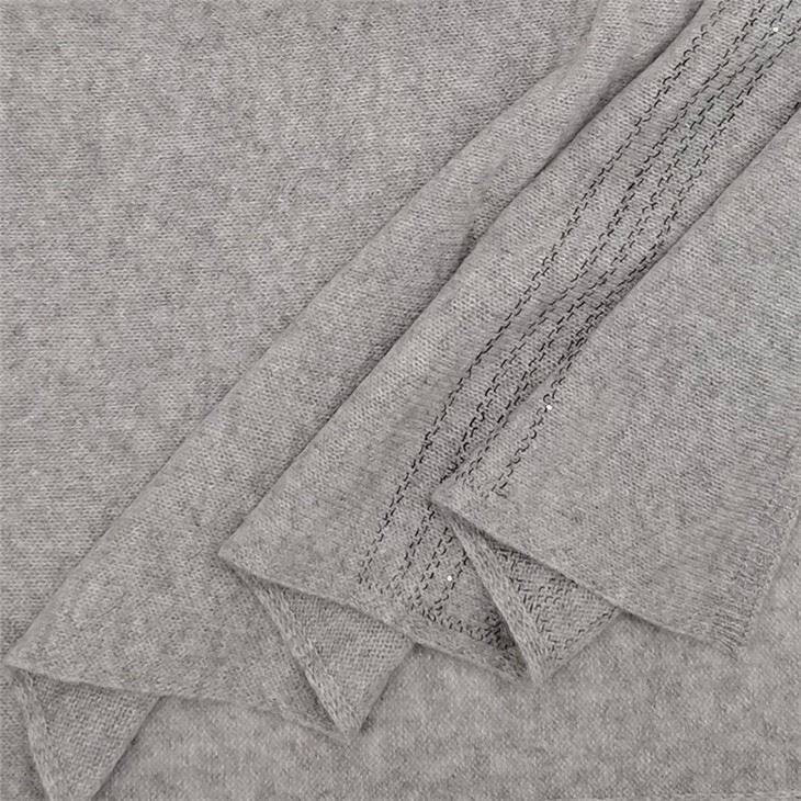 Unique Design Women Sequins Sequin Decoration Knitted Cashmere Scarf