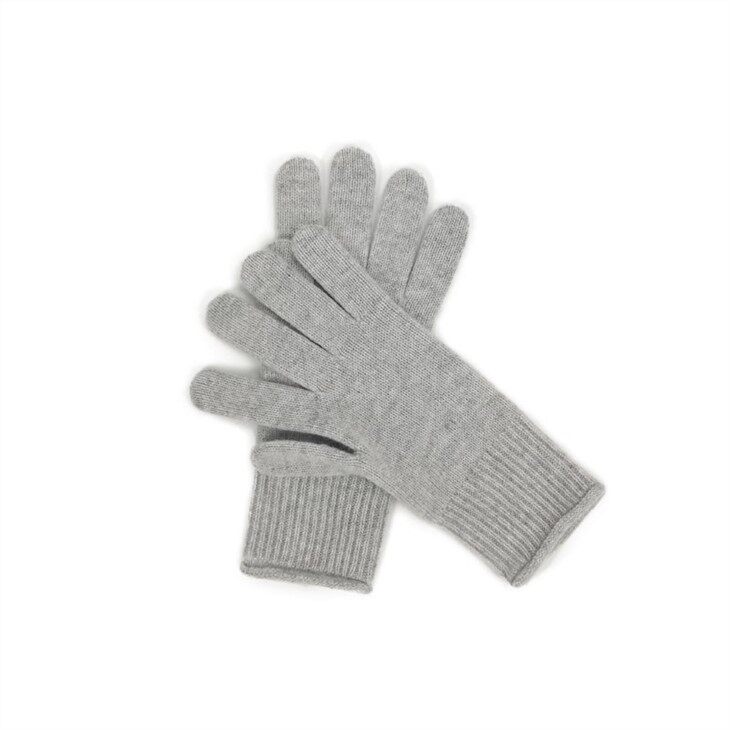 Winter Plain Knit Solid Color Gloves