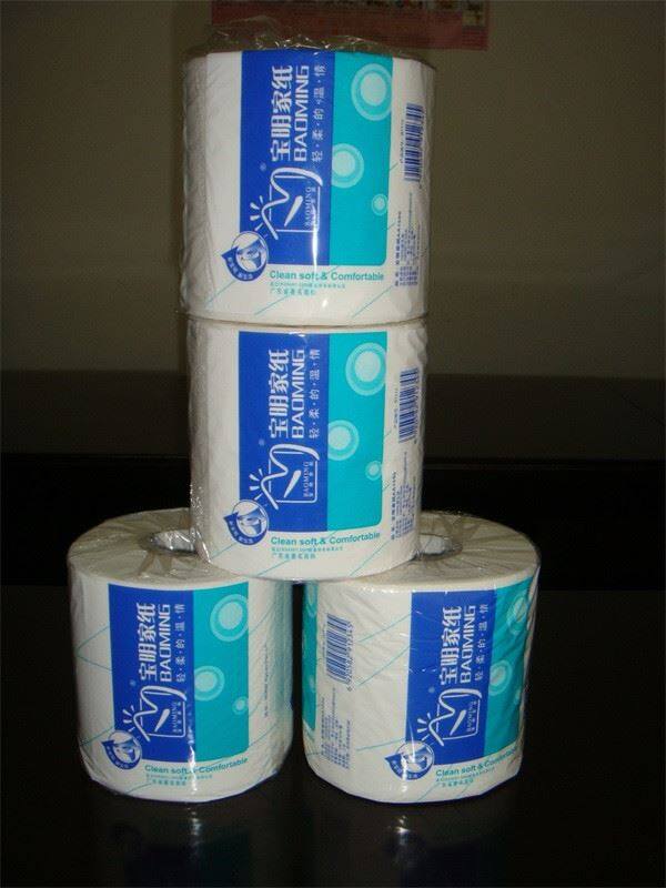 Branded toilet paper rolls