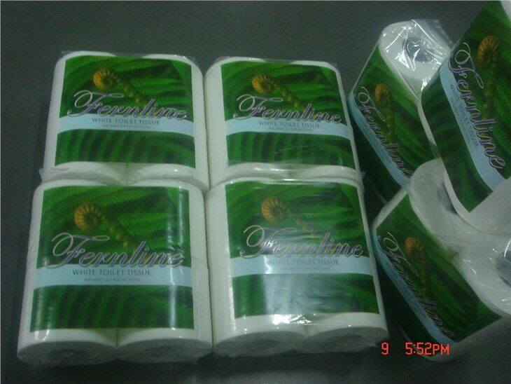 4 rolls white toilet tissue for newzealand