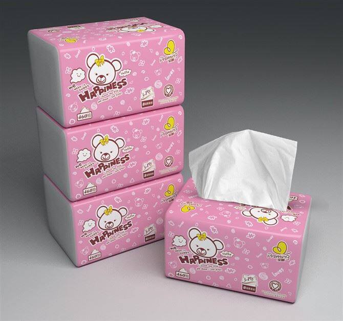 Protable Bag Pack Baby Facial Tissue