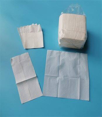 4 fold paper napkin