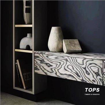 Serija dizajnera arhitekture egzotičnog drvenog furnira