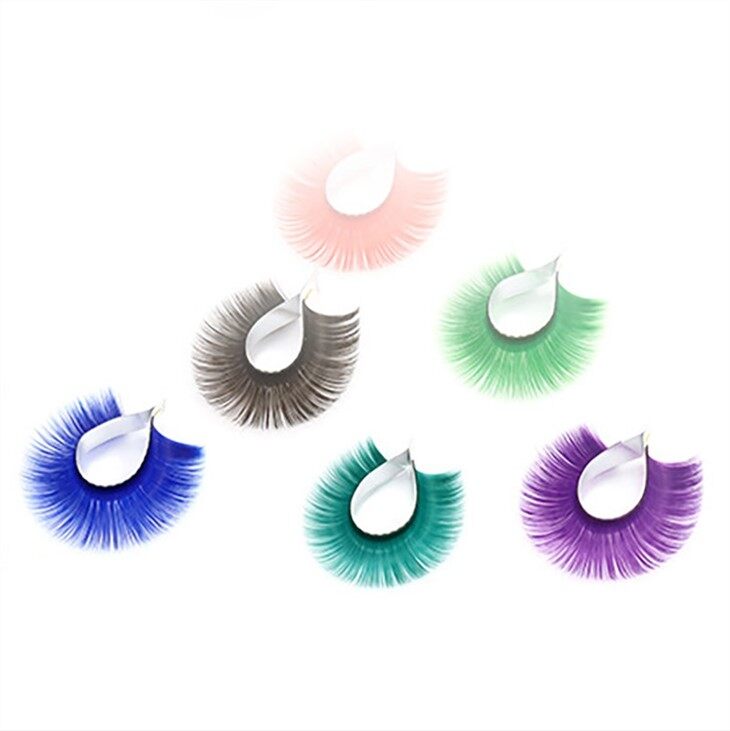 color lashes extension