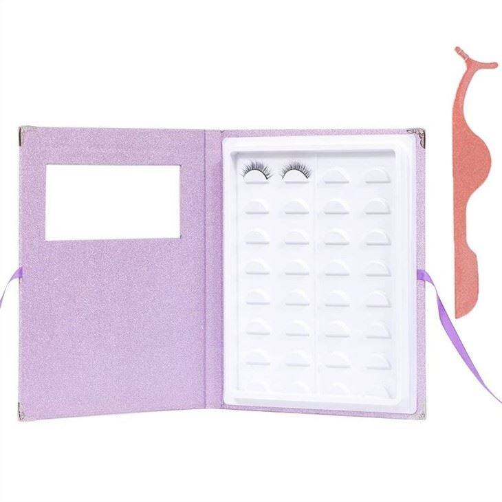 purple lash book box