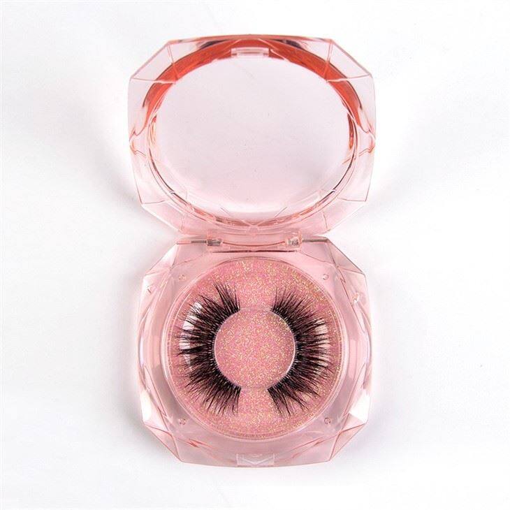 pink plastic box mink lash