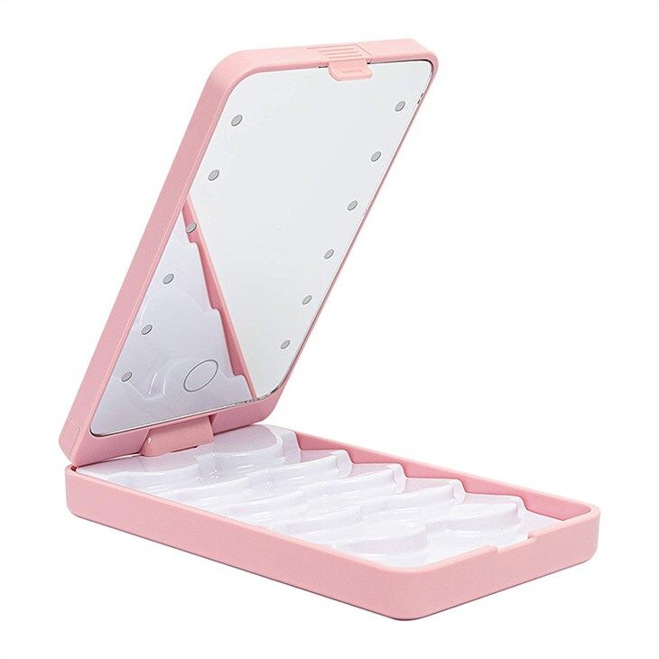 5 párov LED Lash Box so zrkadlom