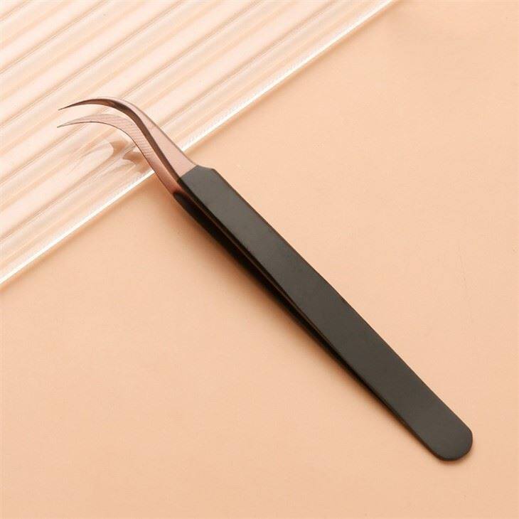 rose gold Butterfly clip tweezers