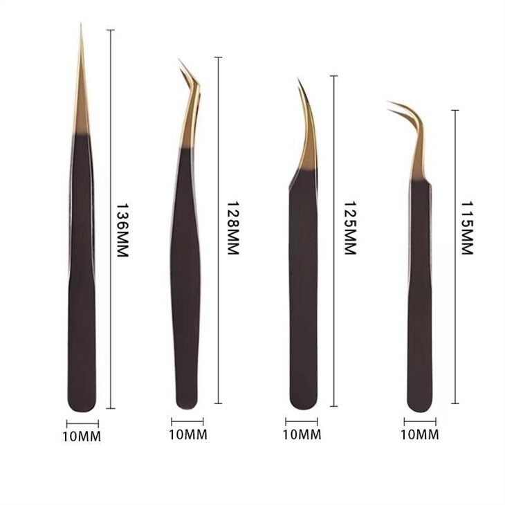 black gold tweezers