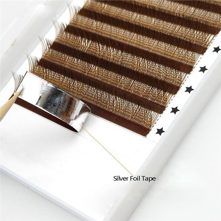 silver foil tape lashes extensions