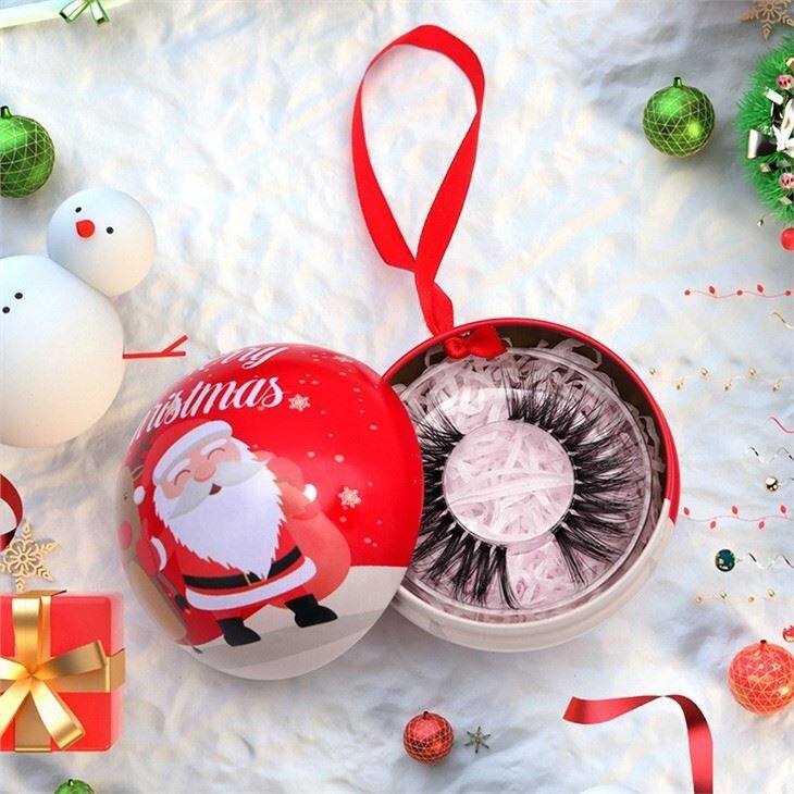 Christmas eyelashes box