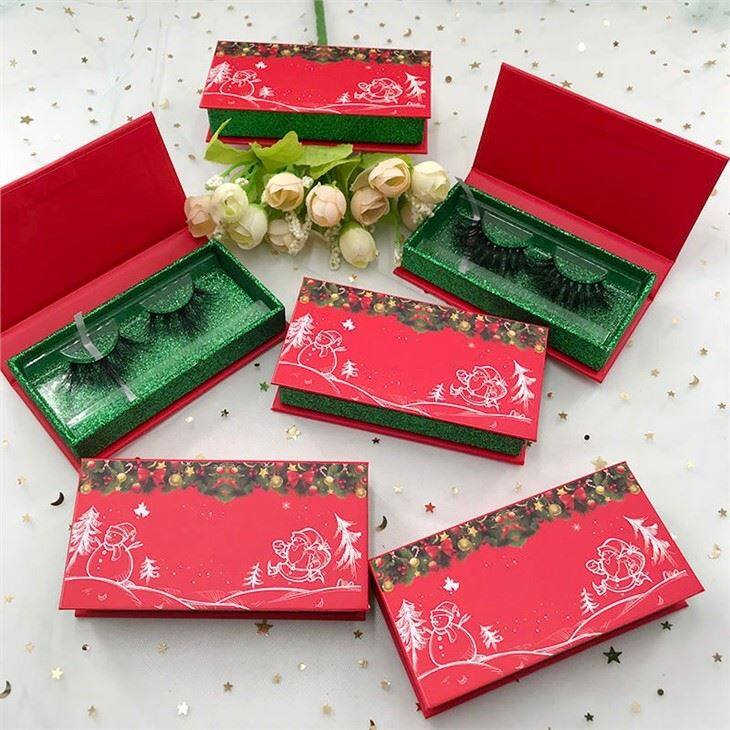 red chrismas lash box