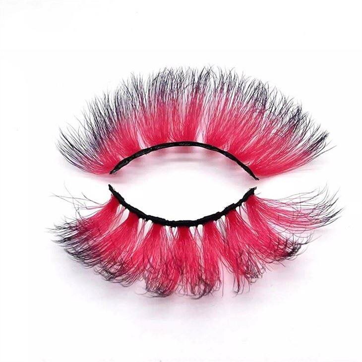 pink faux mink lashes