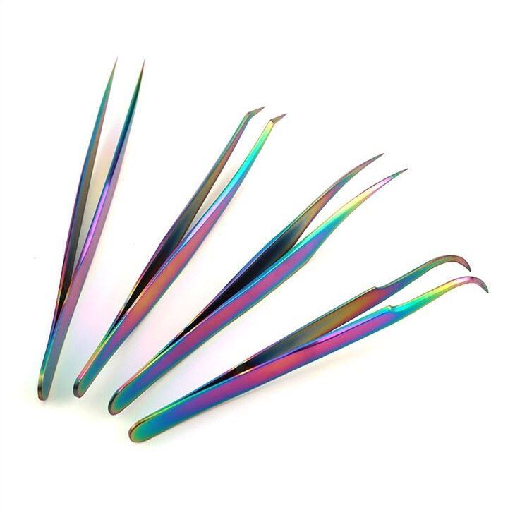 color paiting lashes tweezers