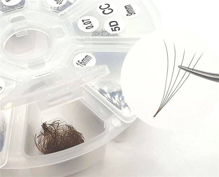 bronze loose fan lashes