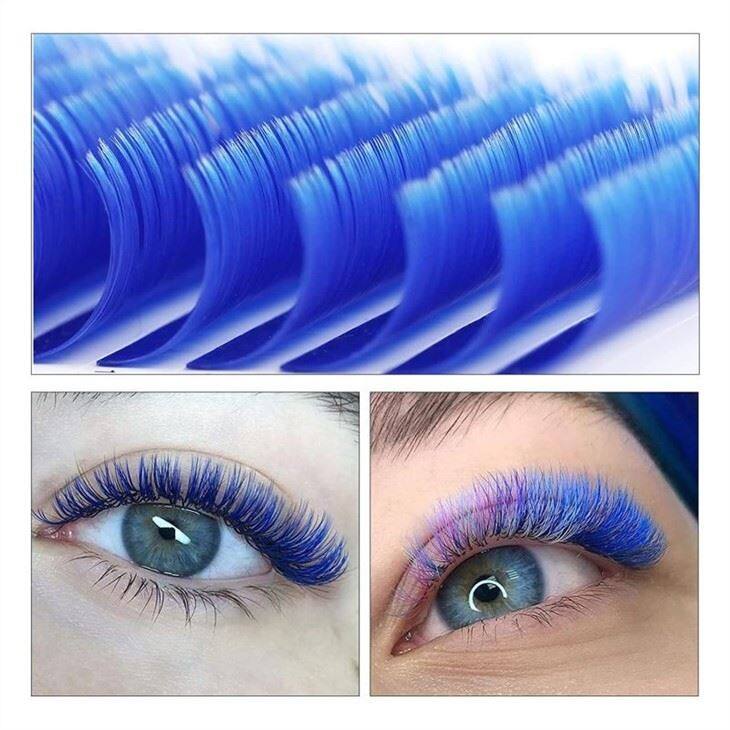 beautful blue lashes