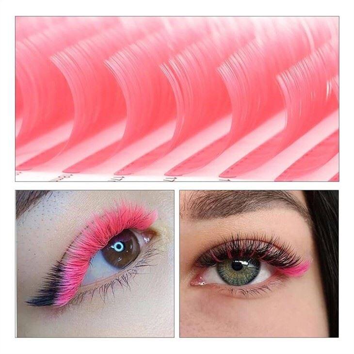 pink classic lashes beauty