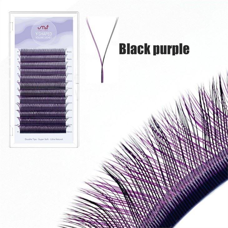 YY black purple lashes