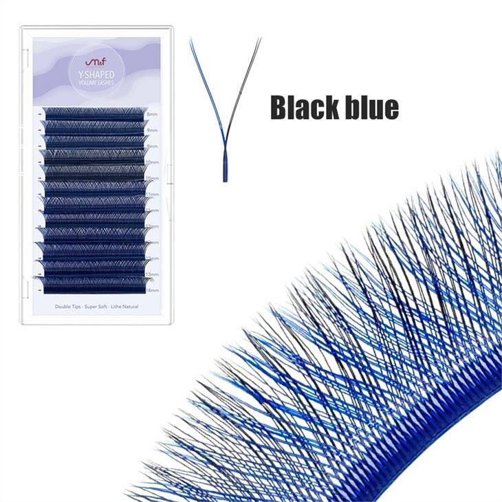 YY black blue lashes