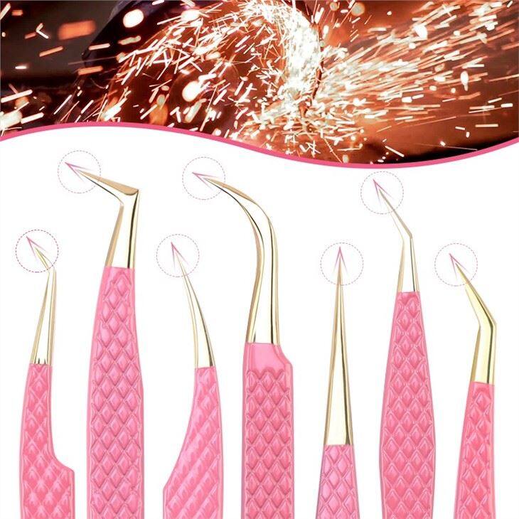 High Precision Pink Tweezers