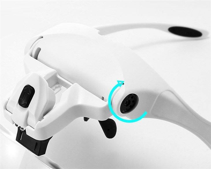 lash head mount magnifier