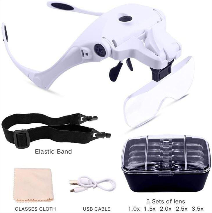 USB charging magnifying glass