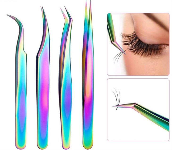 fan lash tweezers