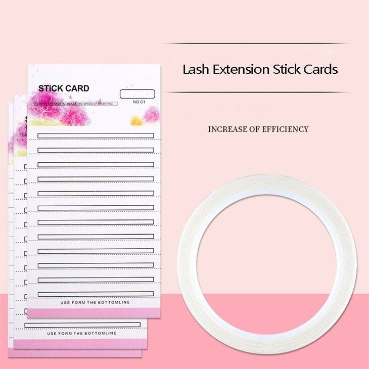 lash extension stick cards