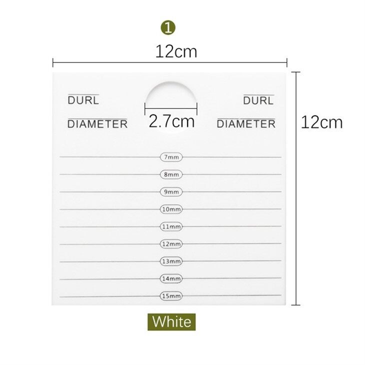 white with jade stone lash pad