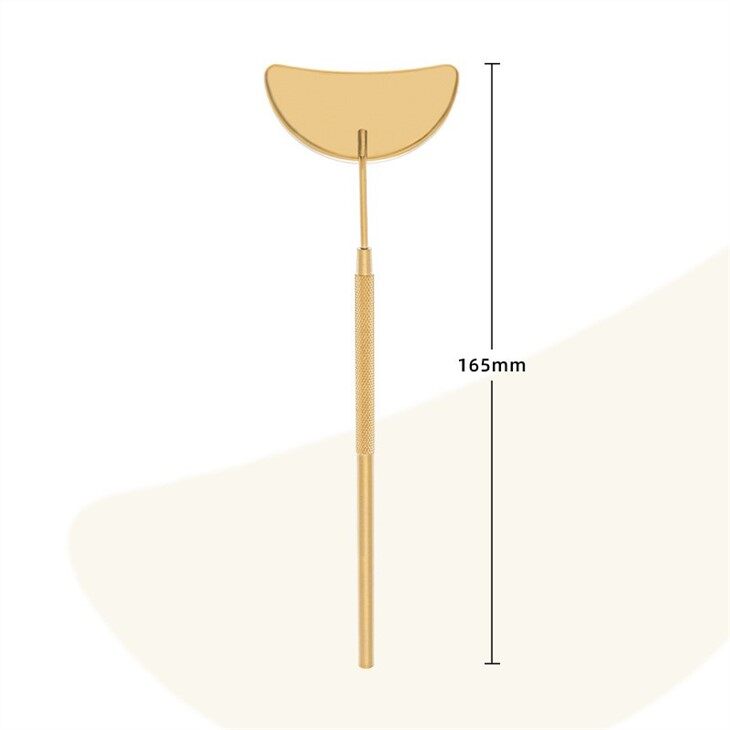 Crescent gold Eyelash Mirror