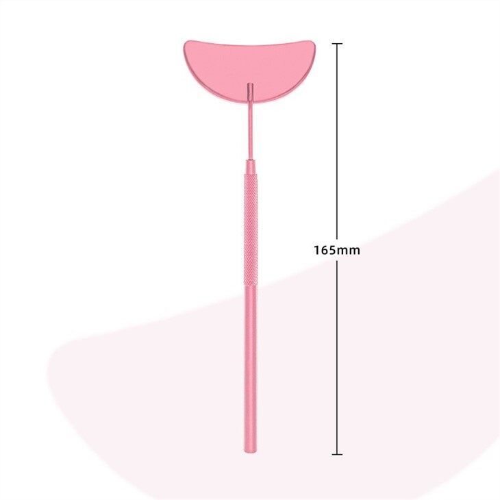 Crescent pink Eyelash Mirror