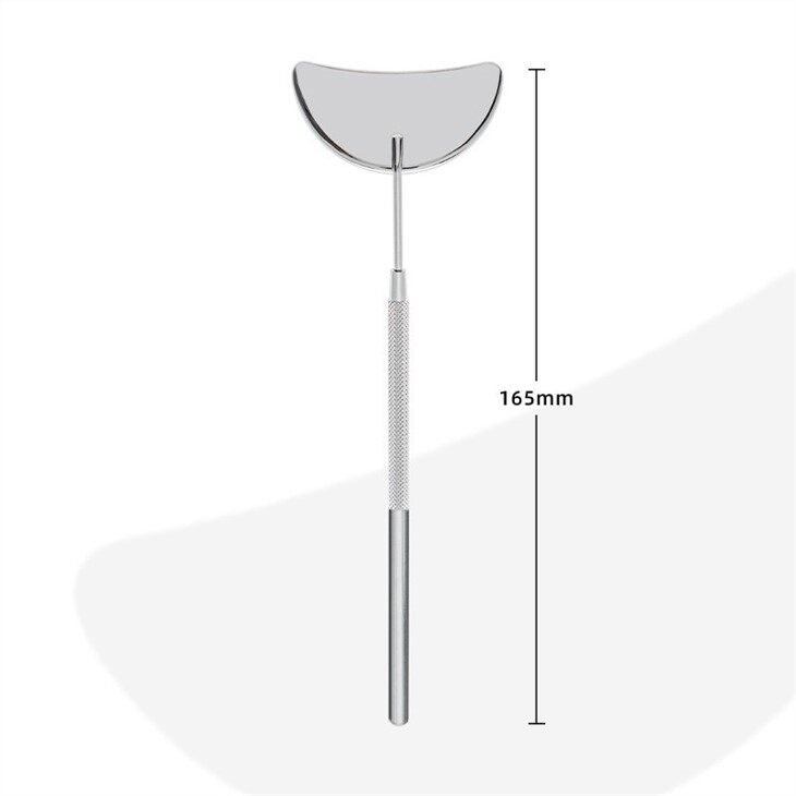 Crescent silver Eyelash Mirror