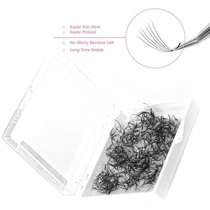 black loose fan lashes