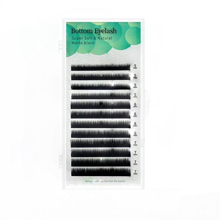 Se amestecă 5-7mm extensii de gene de jos