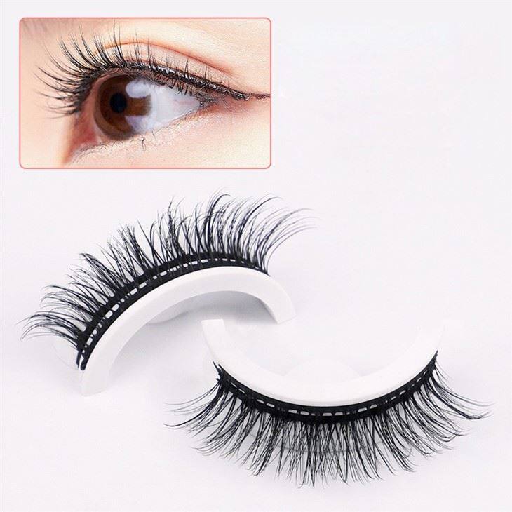 Adhesive strip eyelashes